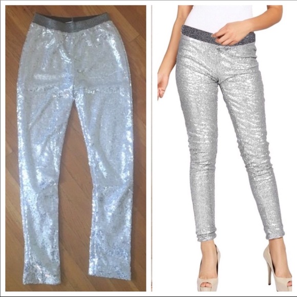 Chic Sequined Leggings - Picture 7 of 8